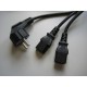 Y - power cord 1,8 meter black